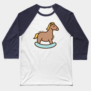 Cute Wooden Horse Baseball T-Shirt